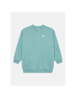 Sweat nsw club oversized crew vert fille - Nike