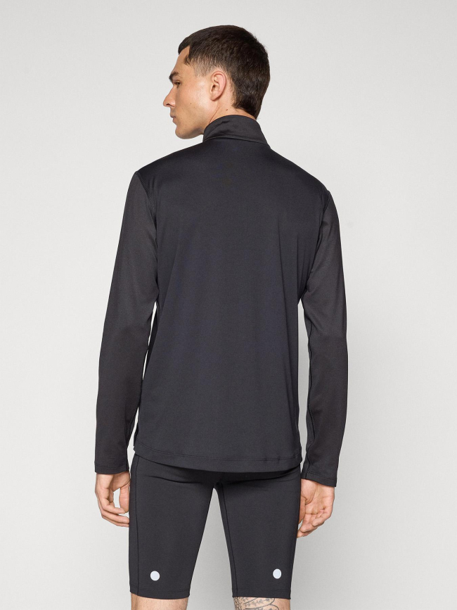 Haut de running à col zippé winter top noir homme - Asics