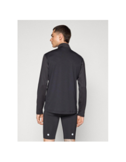 Haut de running à col zippé winter top noir homme - Asics