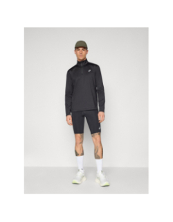 Haut de running à col zippé winter top noir homme - Asics