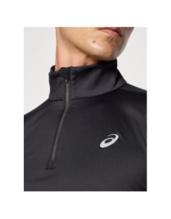 Haut de running à col zippé winter top noir homme - Asics