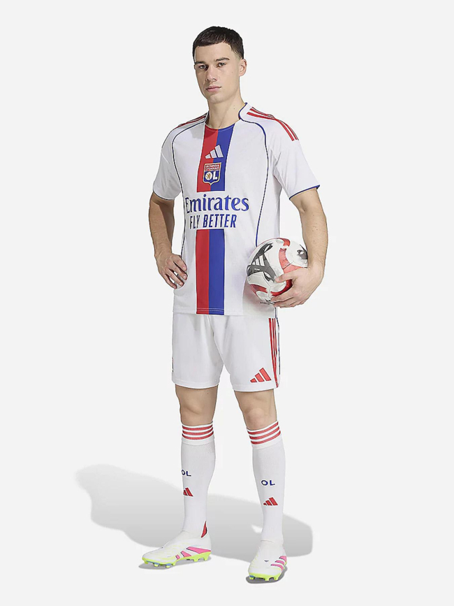 Maillot de football ol domicile 25/26 blanc homme - Adidas