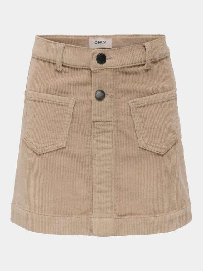 Jupe en velours côtelé kogamazing beige femme - Only