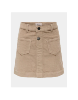 Jupe en velours côtelé kogamazing beige femme - Only