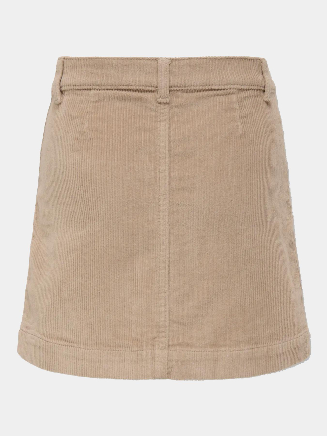 Jupe en velours côtelé kogamazing beige femme - Only