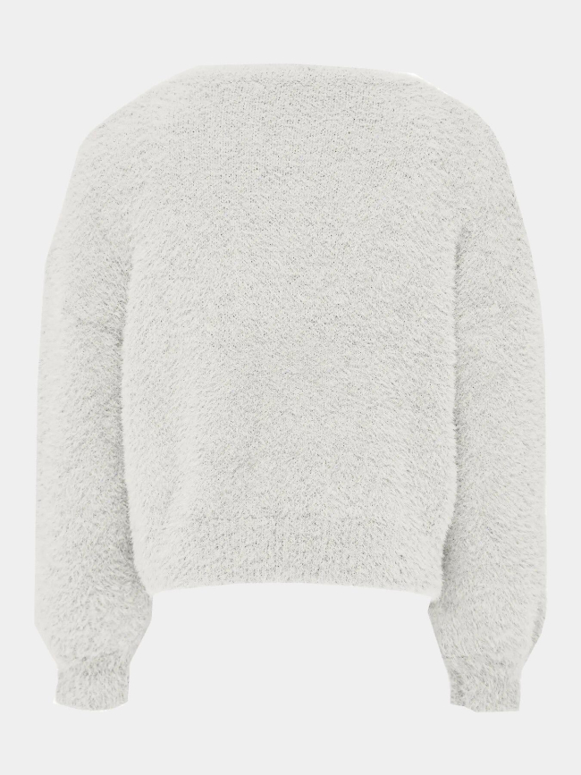 Pull kognewpiumo blanc fille - Only
