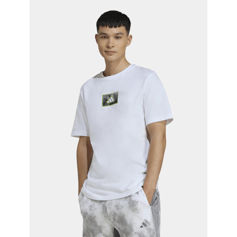 T-shirt à manches courtes m camo box blanc homme - Adidas