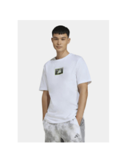T-shirt à manches courtes m camo box blanc homme - Adidas
