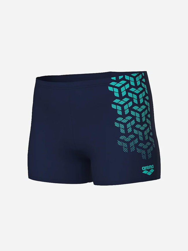 Boxers de bain de natation kikko v noir et bleu garçon - Arena