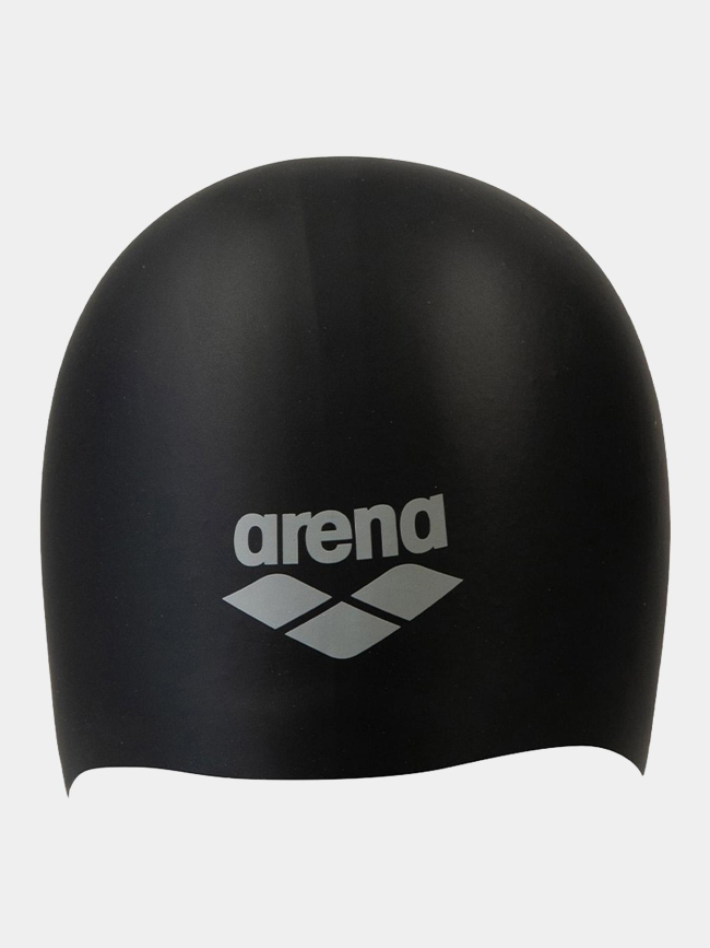 Bonnet de bain en silicone spécial cheveux long noir - Arena