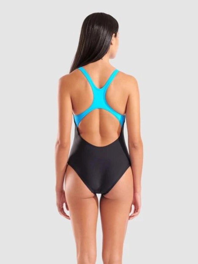 Maillot de bain de natation graphic swimsuit noir et bleu femme - Arena