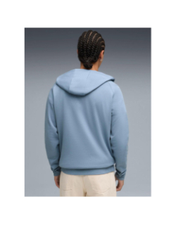 Sweat à capuche demi-zip pumatech bleu et gris homme - Puma