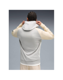 Sweat à capuche pumatech gris et blanc homme - Puma