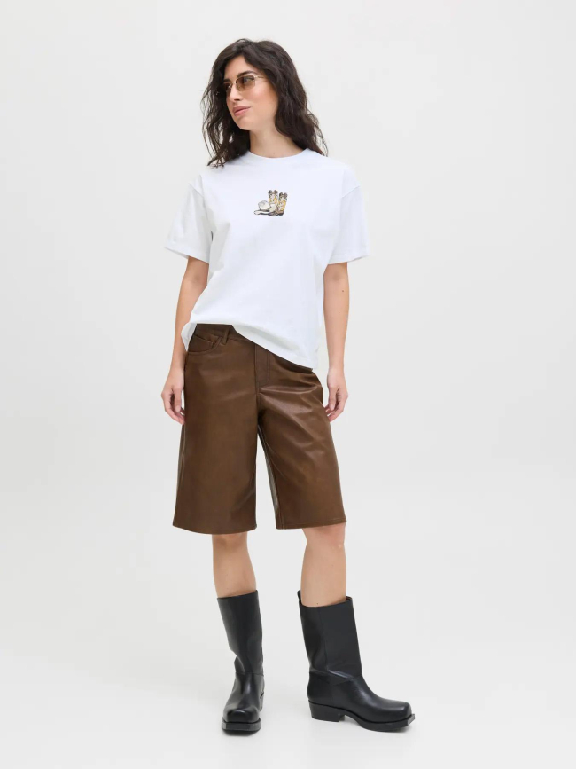 T-shirt à manches courtes jxcana blanc femme - JJXX