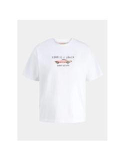 T-shirt à manches courtes jxcana love blanc femme - JJXX