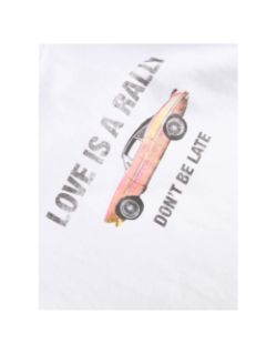 T-shirt à manches courtes jxcana love blanc femme - JJXX