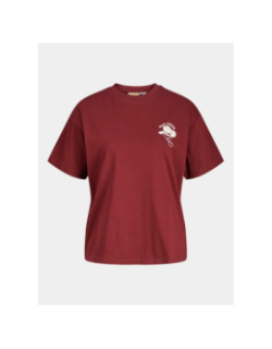 T-shirt à manches courtes jxcana bordeaux femme - JJXX