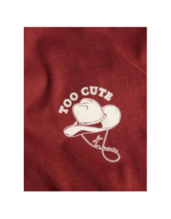 T-shirt à manches courtes jxcana bordeaux femme - JJXX