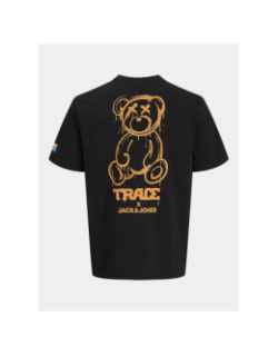 T-shirt jortrace teddy noir homme - Jack & Jones