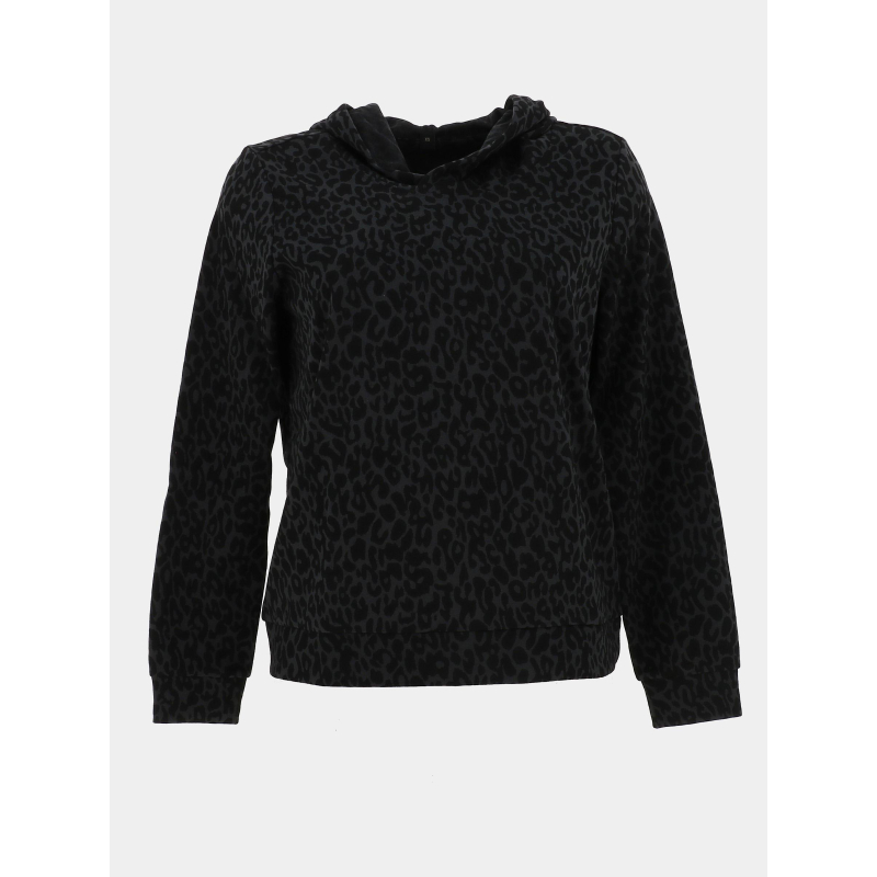 Sweat à capuche léopard dyrless noir femme - Sun Valley
