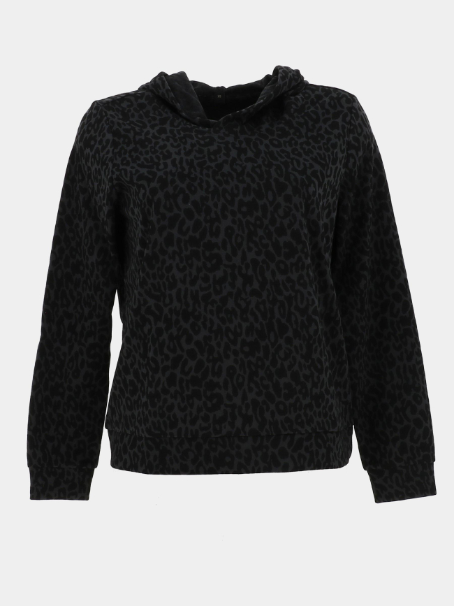 Sweat à capuche léopard dyrless noir femme - Sun Valley