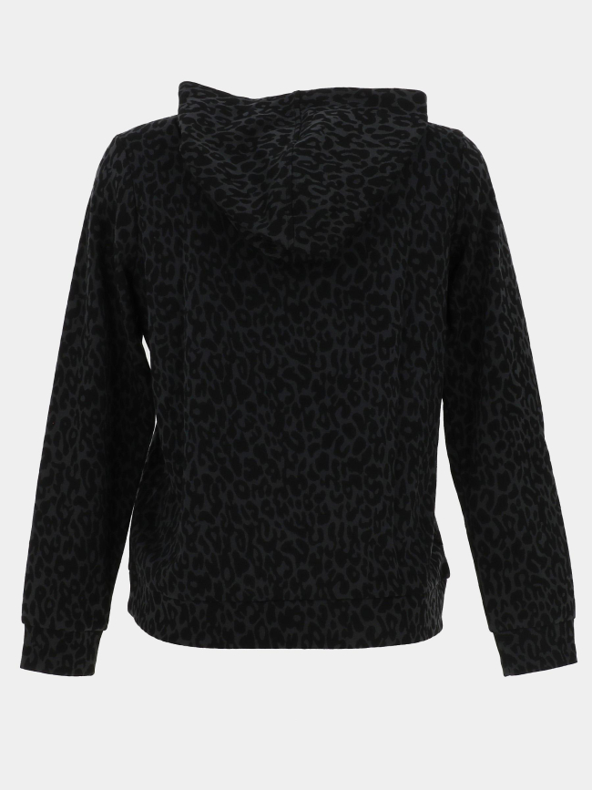 Sweat à capuche léopard dyrless noir femme - Sun Valley