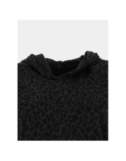Sweat à capuche léopard dyrless noir femme - Sun Valley