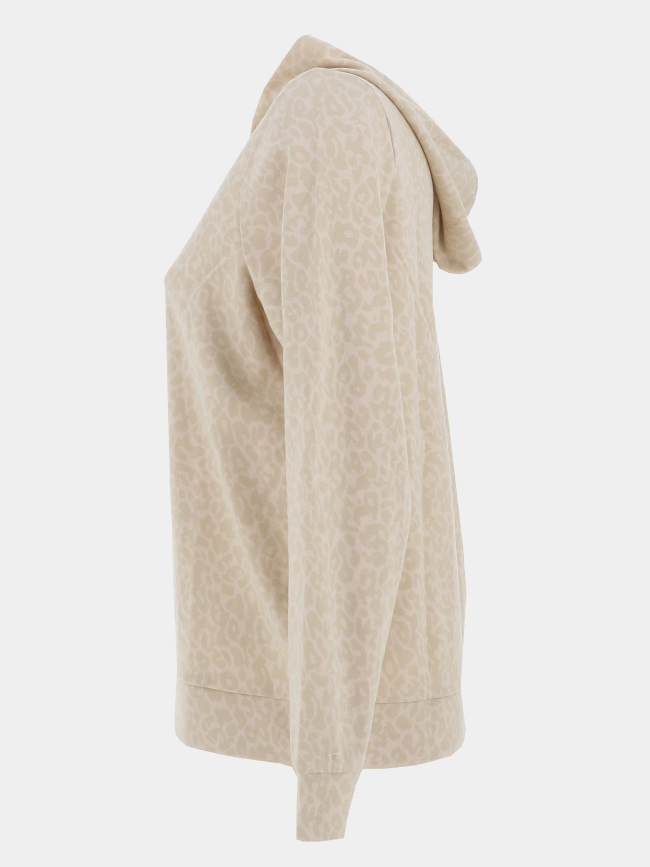 Sweat à capuche léopard dyrless beige femme - Sun Valley