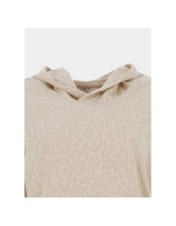 Sweat à capuche léopard dyrless beige femme - Sun Valley