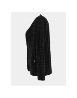 Veste blazer léopard yrelow noir femme - Sun Valley