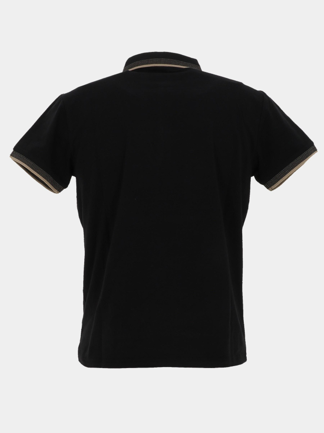 Polo stretch à manches courtes beely noir homme - Sun Valley