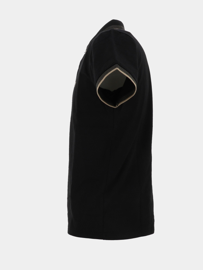 Polo stretch à manches courtes beely noir homme - Sun Valley