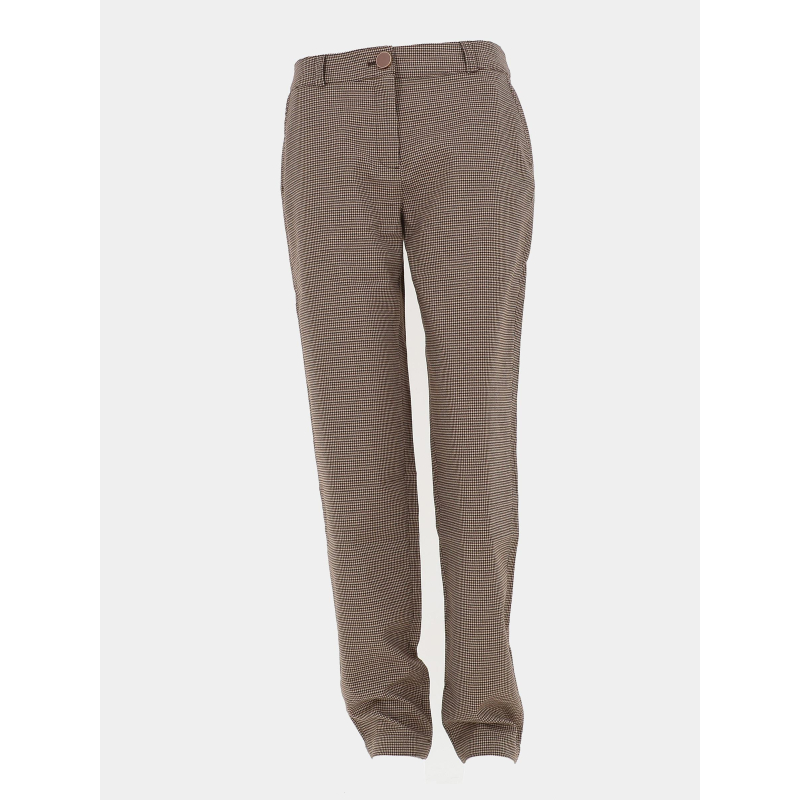 Pantalon chino slim fit à motif marron femme - Salsa