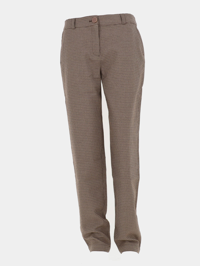 Pantalon chino slim fit à motif marron femme - Salsa