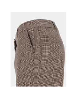 Pantalon chino slim fit à motif marron femme - Salsa