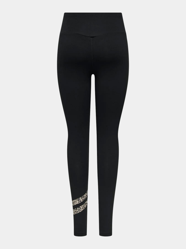 Legging de sport à motif leopard onpanya noir femme - Only
