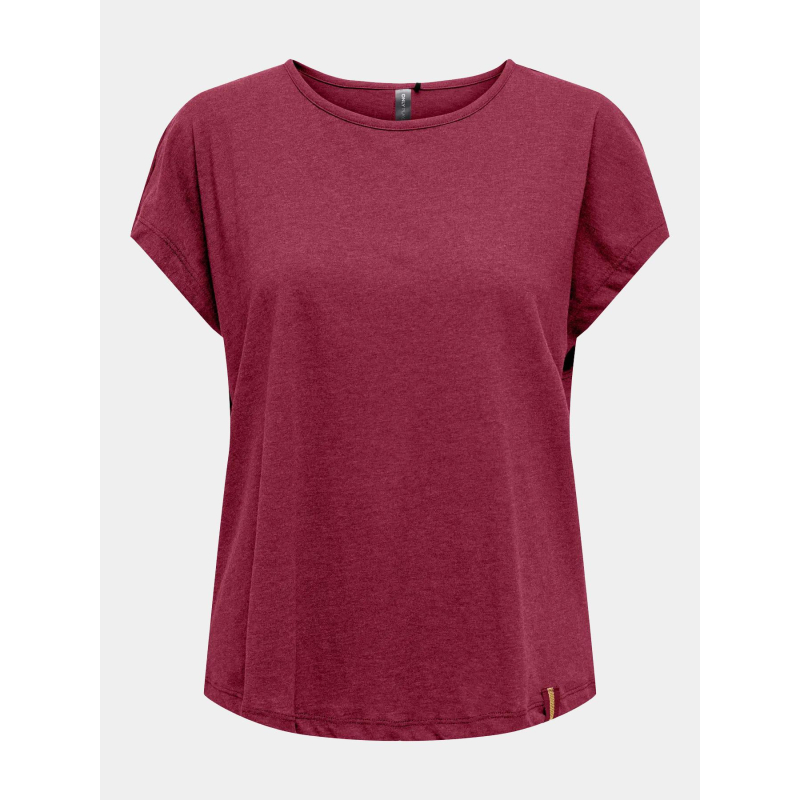 T-shirt de sport loose fit onpaub-jyx bordeaux femme - Only