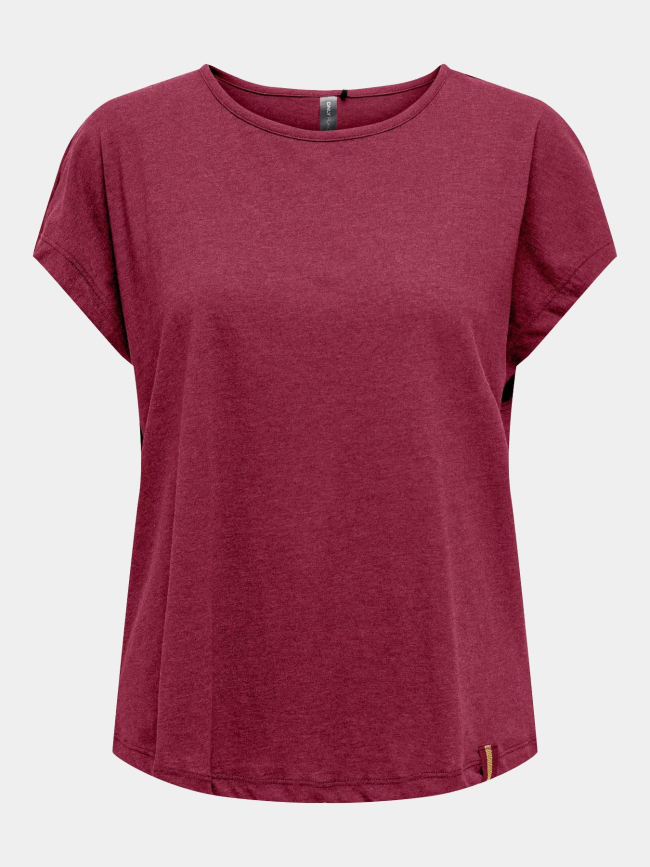 T-shirt de sport loose fit onpaub-jyx bordeaux femme - Only