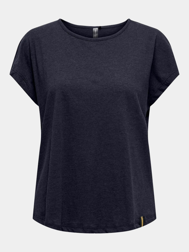 T-shirt de sport loose fit onpaub-jyx bleu nuit femme - Only