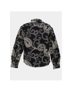 Chemise en denim épaisse à motif bleu nuit homme - Project X Paris