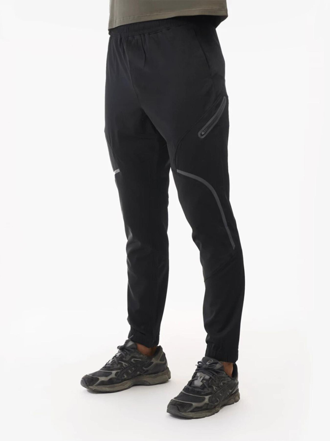 Pantalon jogging zippé noir homme - Chabrand