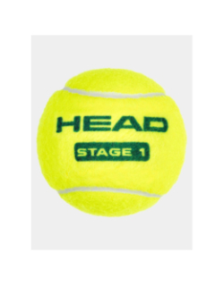 Tube de 3 balles de tennis débutant stage 1 vert - Head