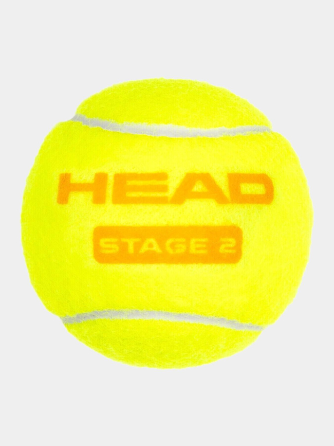 Tube de 3 balles de tennis débutant stage 2 orange - Head