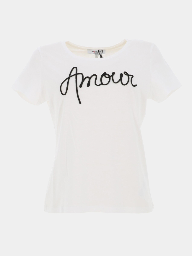 T-shirt à manches courtes dmio blanc femme - Morgan