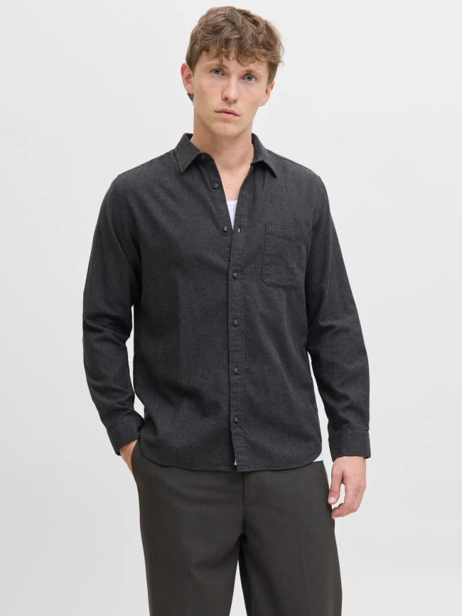 Chemise à manches longues jjeclassic anthracite homme - Jack & Jones