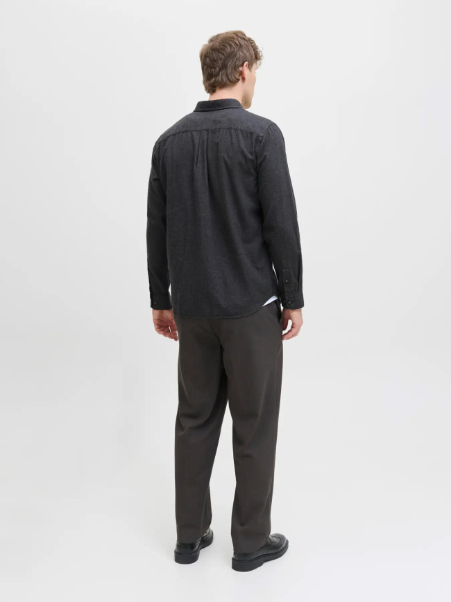 Chemise à manches longues jjeclassic anthracite homme - Jack & Jones