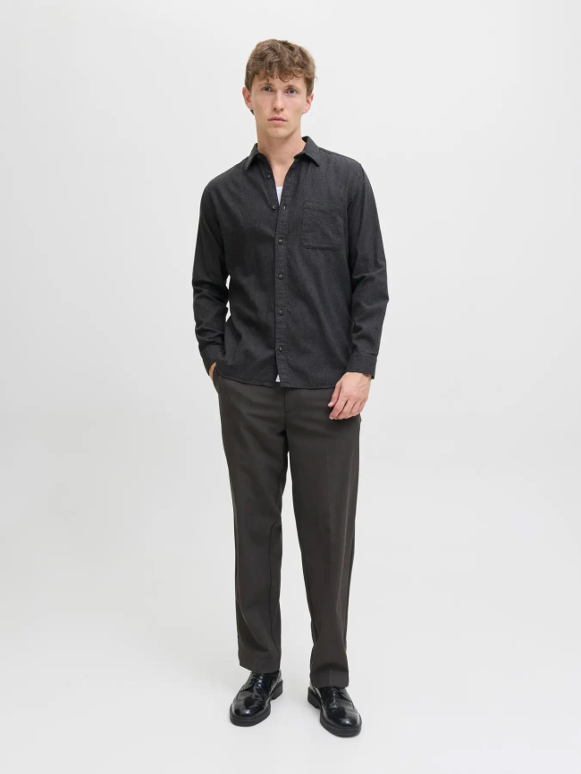 Chemise à manches longues jjeclassic anthracite homme - Jack & Jones