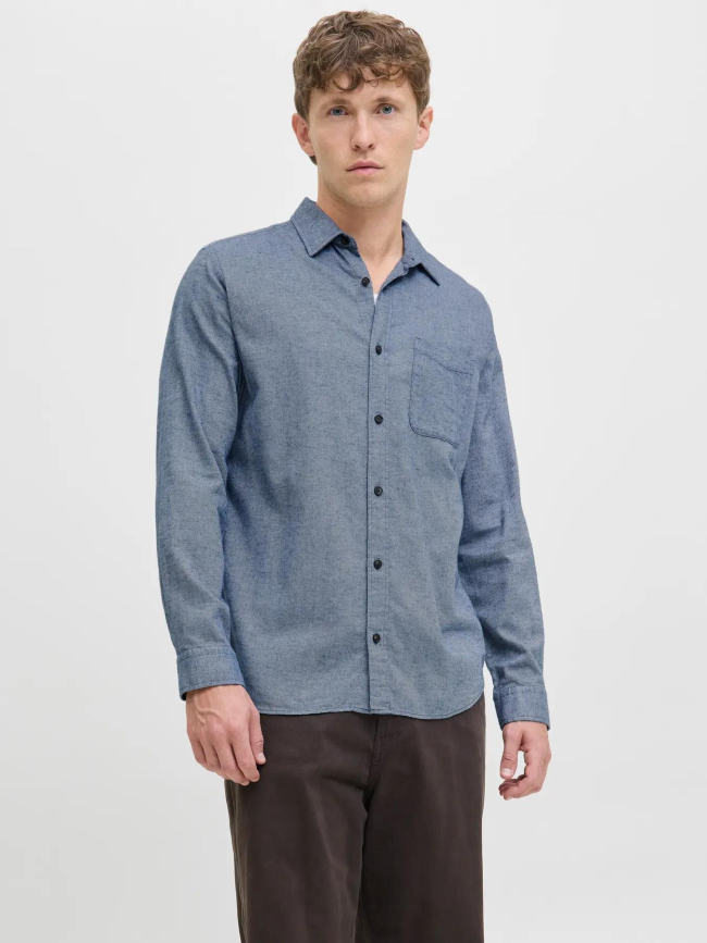 Chemise à manches longues jjeclassic bleu homme - Jack & Jones