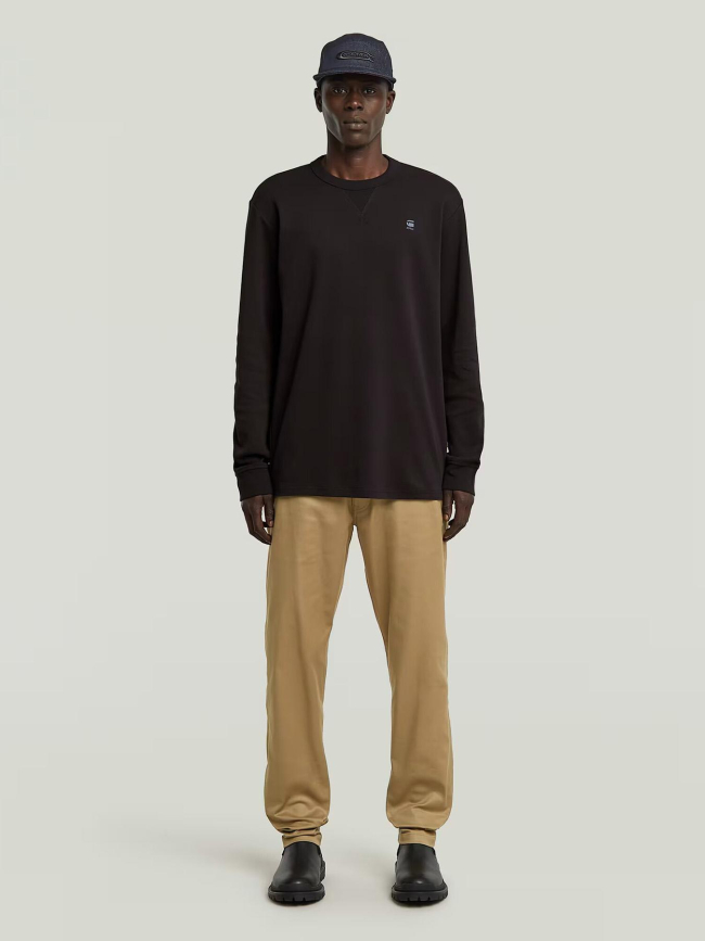 Sweat à col rond nifous noir homme - G Star