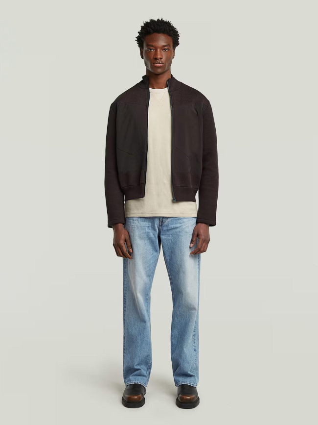 Sweat à col rond nifous beige homme - G Star